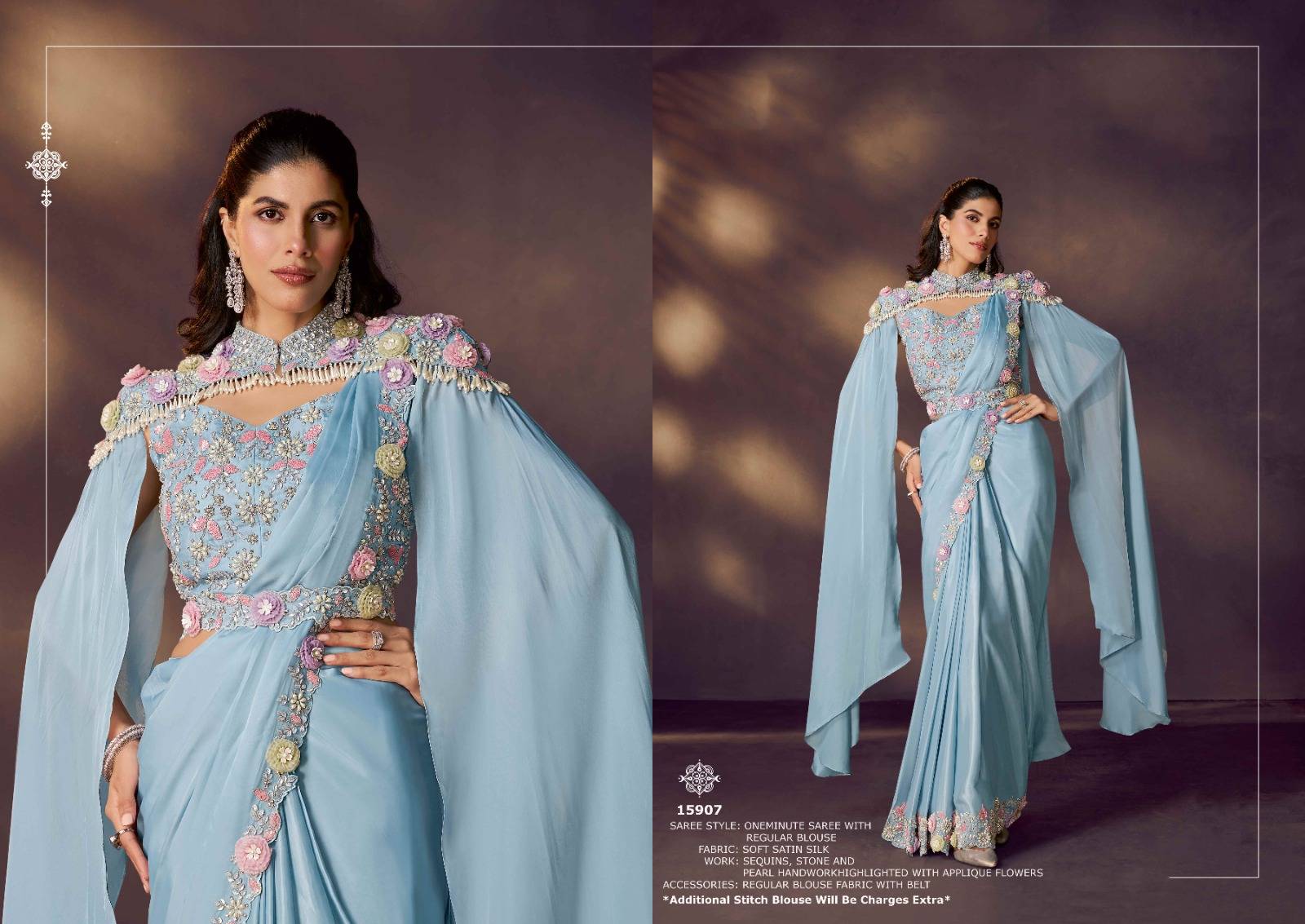 MOHMANTHAN ODYSSEY 15900 by Mahotsav 15907 to 15920 Series Indian Traditional Wear & Occasional Stitched Sarees At Wholesale Price